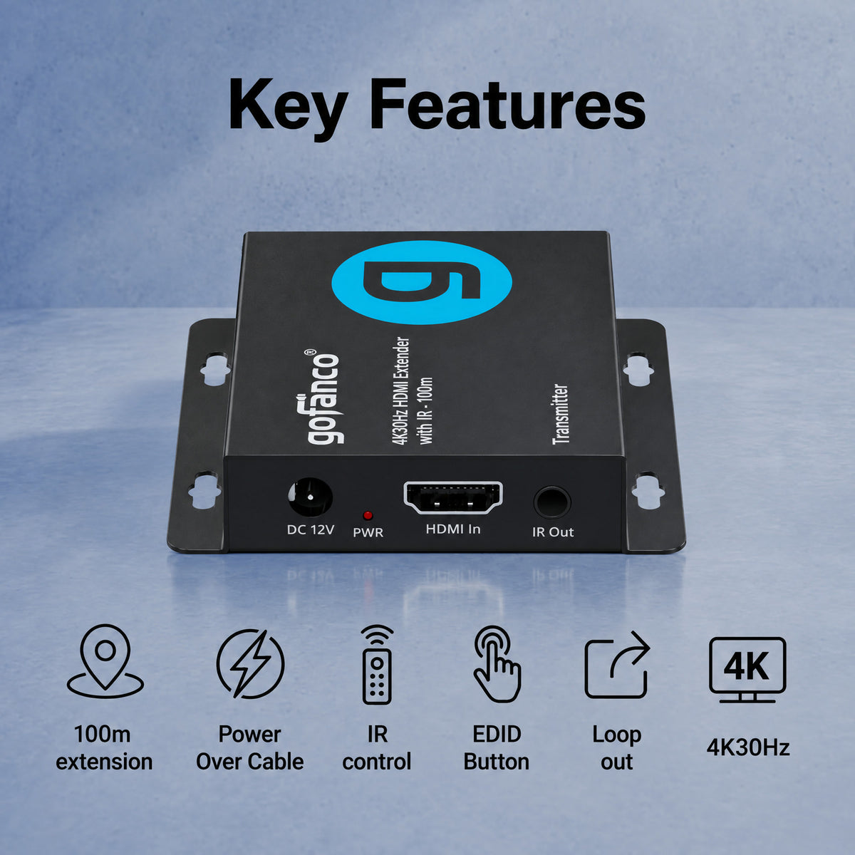 4K30Hz HDMI Extender with IR - 100M