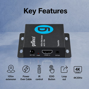 4K30Hz HDMI Extender with IR - 100M