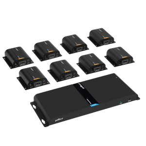 8-Port HDMI Extender/Splitter over CAT5e/6 with Loopout-40M