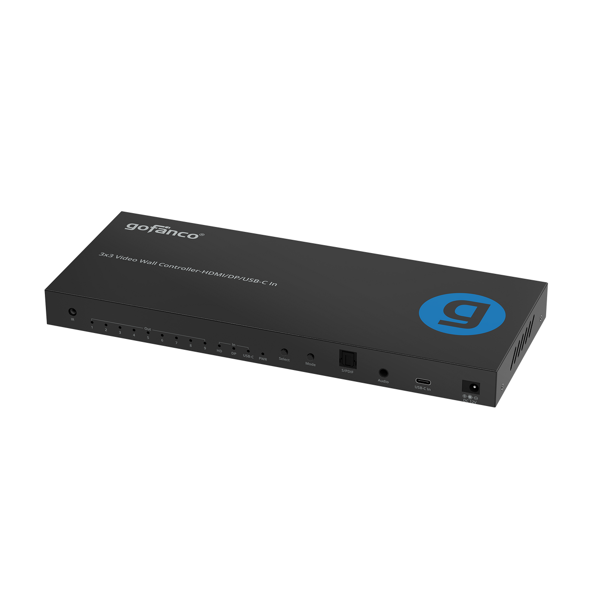 3x3 Video Wall Controller-HDMI/DP/USB-C - 4K30Hz - 17 built-in splicing modes