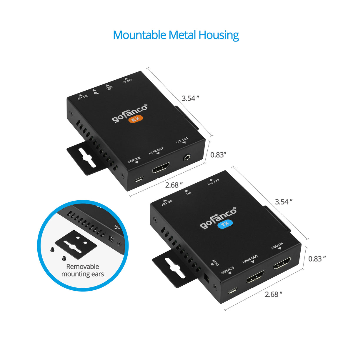 HDMI 2.0 USB CAT Extender with KVM - 70m