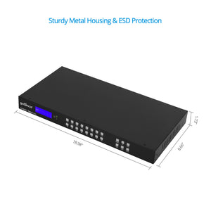 8x8 HDMI 2.0 Matrix with LCD