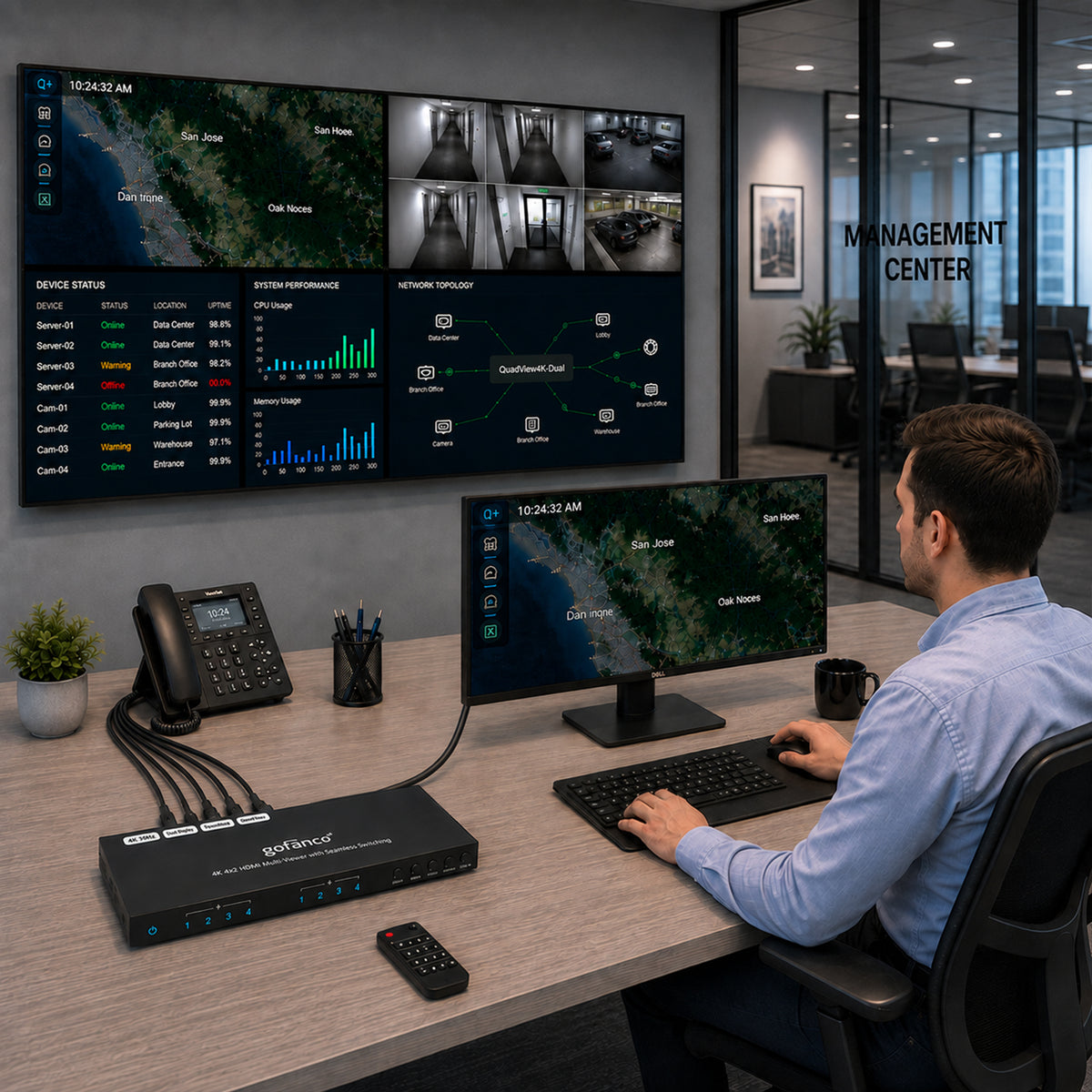 4K 4x2 HDMI Multi-Viewer