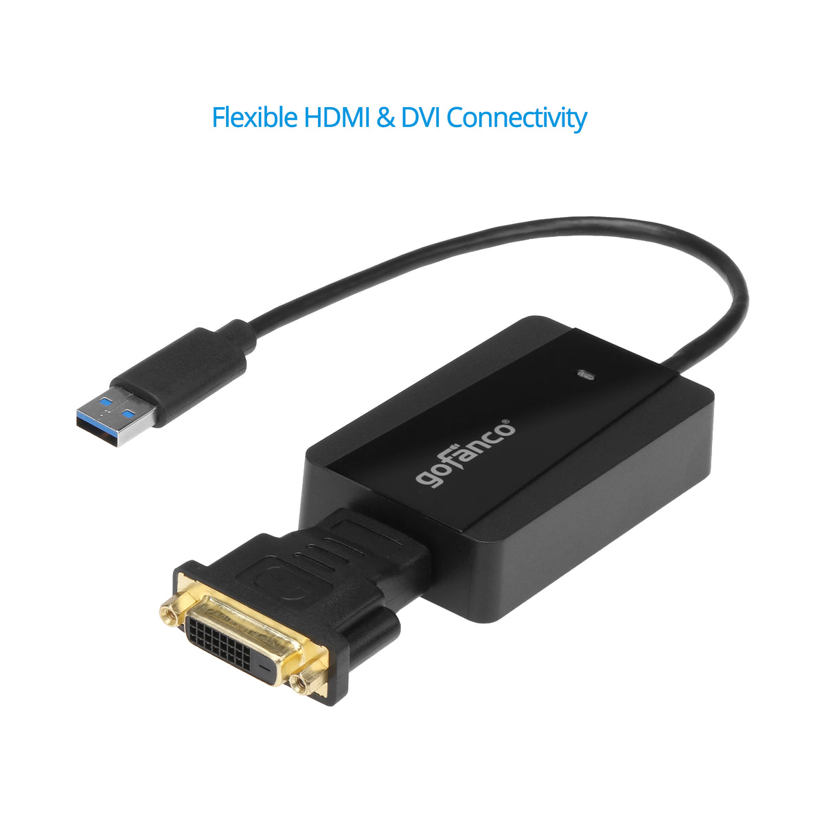 USB 3.0 to HDMI/DVI Video Adapter – Black