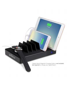 EdgeS 7-Port USB Charging Station – Black (USBCharge7P-B2)