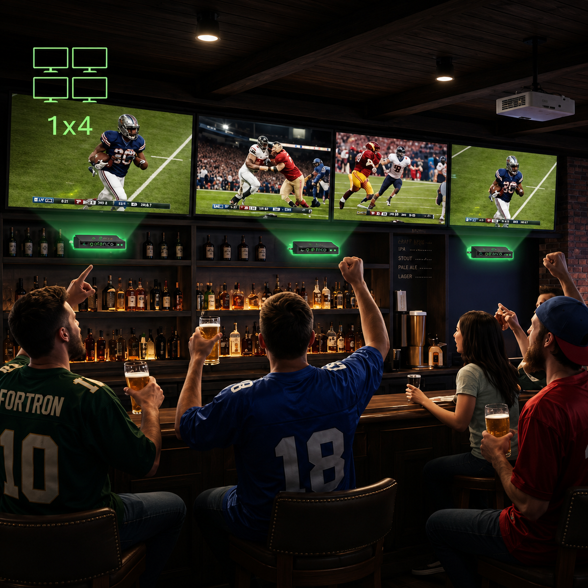 Maximizing Visibility: Streamlining One-to-Many Multi-Screen Connectivity Over Long Distances