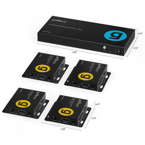 1x4 4K30Hz HDMI Extender with IR - 100M