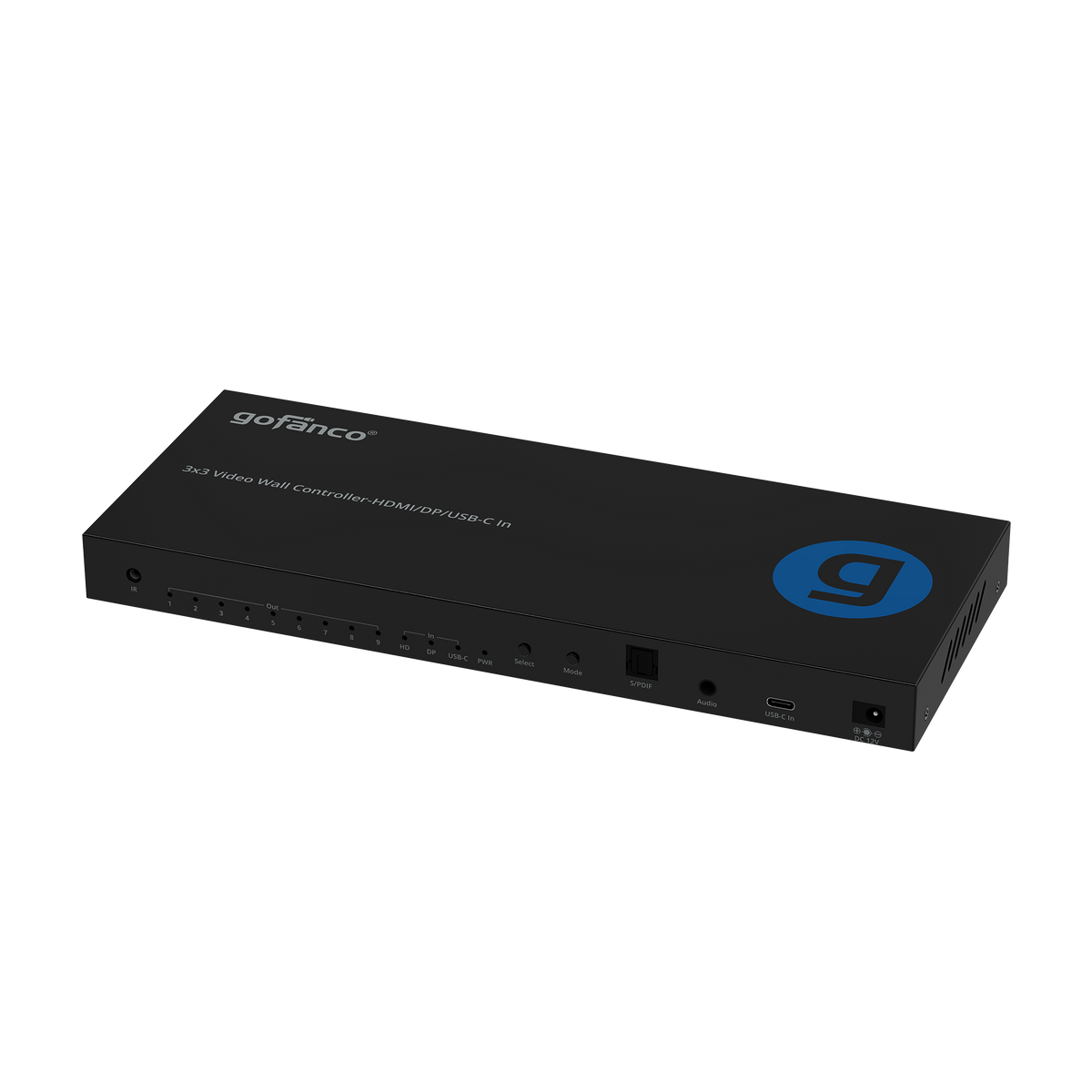 3x3 Video Wall Controller-HDMI/DP/USB-C