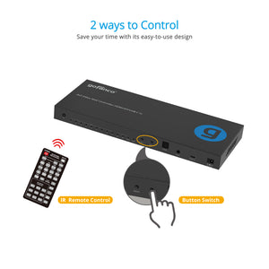 3x3 Video Wall Controller-HDMI/DP/USB-C - 4K30Hz - 17 built-in splicing modes