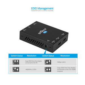 HDMI 2.0 USB CAT Extender with KVM - 70m