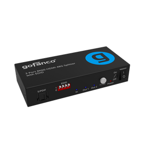 2 Port 8K60 HDMI 48G Splitter with EDID