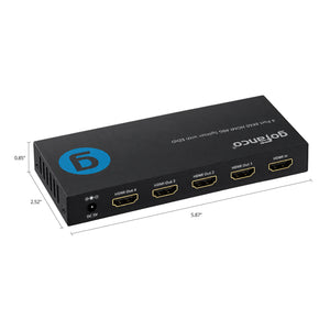 4 Port 8K60 HDMI 48G Splitter with EDID
