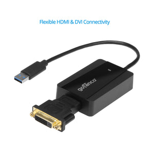 USB 3.0 to HDMI/DVI Video Adapter – Black