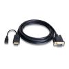 HDMI to VGA Adapter with Audio – Black (HDMIVGA6F)