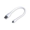 Flexible Micro USB to USB Charging Cable 25cm – White (mUSB25cmW)