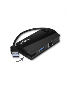 USB 3.0 hub to 3x USB port and ethernet RJ-45 gofanco