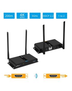 (OPEN BOX) Wireless HDMI Extender Kit 4K – 200m (HDwireless4K)