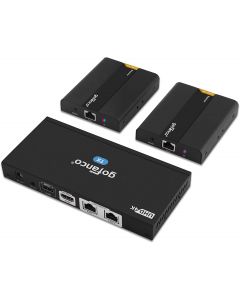 1x Transmitter and 2x Receiver 4K HDMI Extender Splitter gofanco