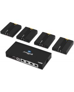 1x Transmitter and 4x Receiver 4K HDMI Extender Splitter gofanco