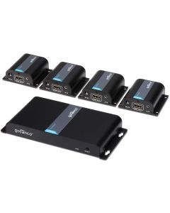 1x transmitter and 4x receiver hdmi extender splitter gofanco