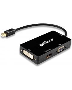 Male Mini DisplayPort to DVI/HDMI/VGA Multiport adapter 4k gofanco