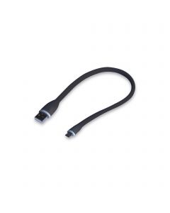 Flexible Micro USB to USB Charging Cable (35 cm.) black