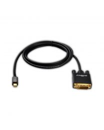 mini displayport to DVI adapter cable 6ft gold plated wrapped