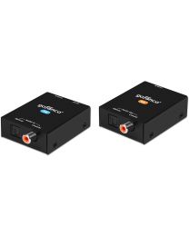 Coaxial/Toslink CAT5e/6 Extender – 300m (AudioCATExt)