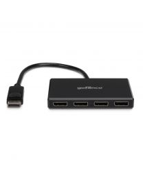 Mini DisplayPort to 4-port DisplayPort 1.2 MST splitter hub gofanco