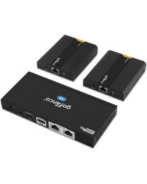 1x Transmitter and 2x Receiver 4K HDMI Extender Splitter gofanco