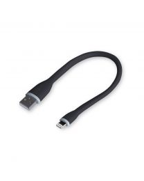 Flexible Lightning to USB Charging Cable (25 cm.) black