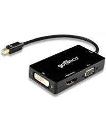Male Mini DisplayPort to DVI/HDMI/VGA Multiport adapter 4k gofanco