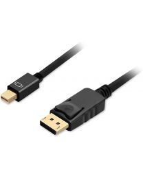 Male Mini DisplayPort to Male DisplayPort cable adapter 10ft gofanco