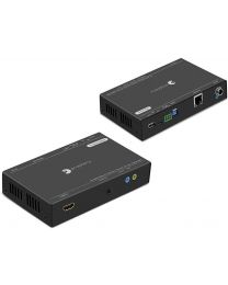 HDBaseT Transmitter and Receiver HDMI Extender Kit 4k HDR USB Extension gofanco