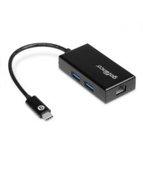 male USB-C to 2x USB 3.0 hub and gigabit ethernet adapter gofanco