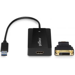 USB 3.0 to DVI/VGA Video Adapter – Black (USB3DVI)