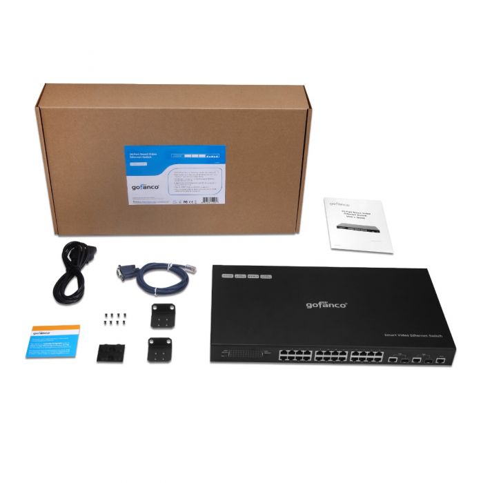 24-Port Smart Video Ethernet Network Switch Version 2 | gofanco