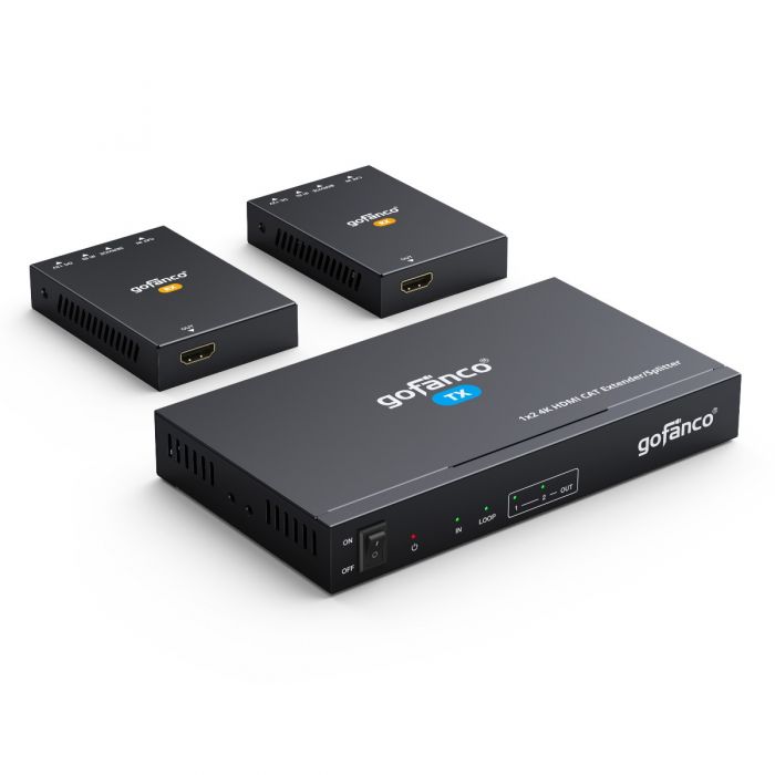 1x2 HDMI 2.0 CAT Extender/Splitter – 70m (HD20Ext-2P)
