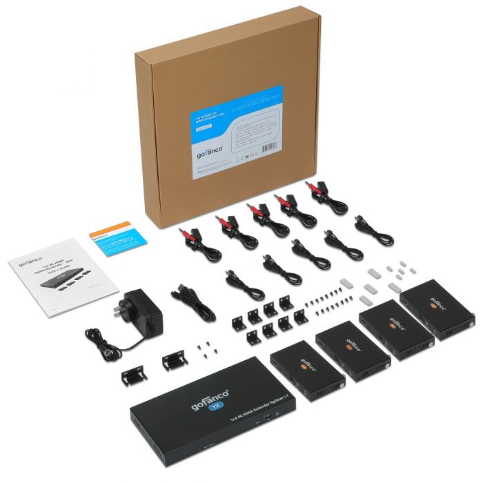 gofanco [4K 60Hz] HDMI 2.0 Additional Receiver Box (Part# HDbitT4Kv2-RX) for HDMI Extender Kit (Part# HDbitT4Kv2) gofanco [4K 60Hz HDMI 2.0 Additional Receiver Box (Part