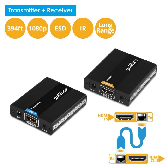 PCケーブル・コネクタ HDMI Wireless Extender Amazon.com: Coolpie HDMI Transmitter with 2 Receivers, 4K
