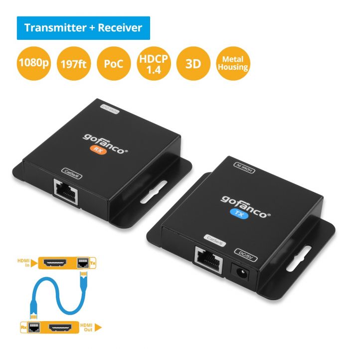 IMAGENICS HDMI CAT5e/6 EXTENDERセット(開封品） Amazon.com: HDMI Extender Over Cat5e/6/7 Ethernet 1080p Up to