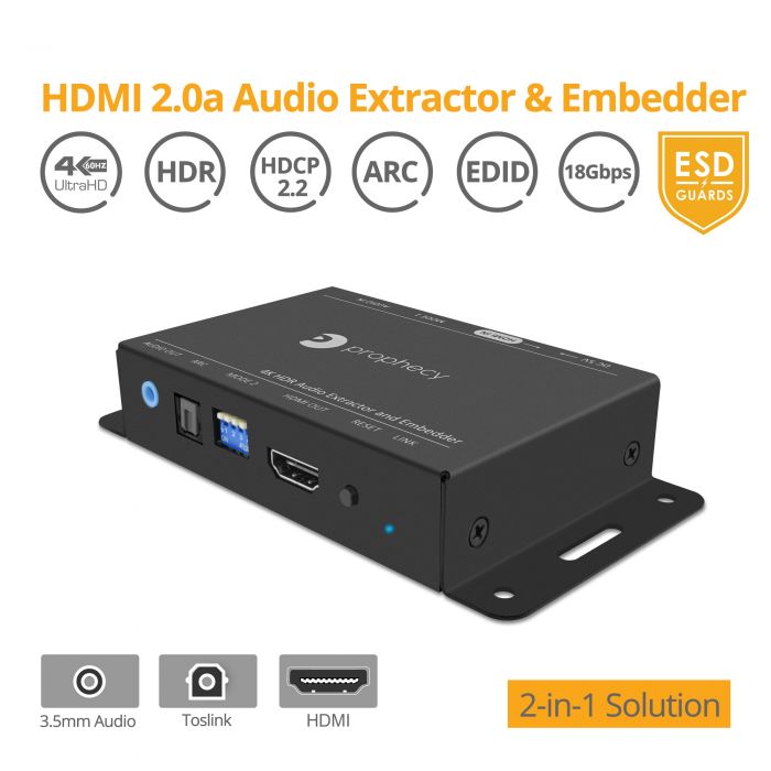 WolfPack 4K 60 HDR HDMI eARC Extractor