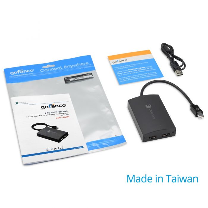 Adaptateur SIIG Mini DisplayPort 1.2 Vers 4K HDMI/DVI/VGA – BC-DP1H11-S1 – Neuf