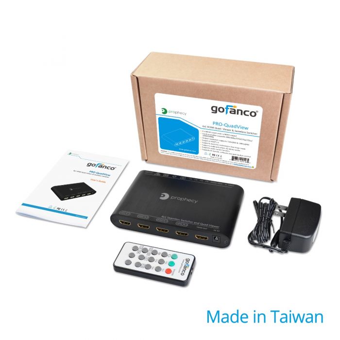 4x1 HDMI Quad-Viewer and Seamless Switcher - Thumbnail 3