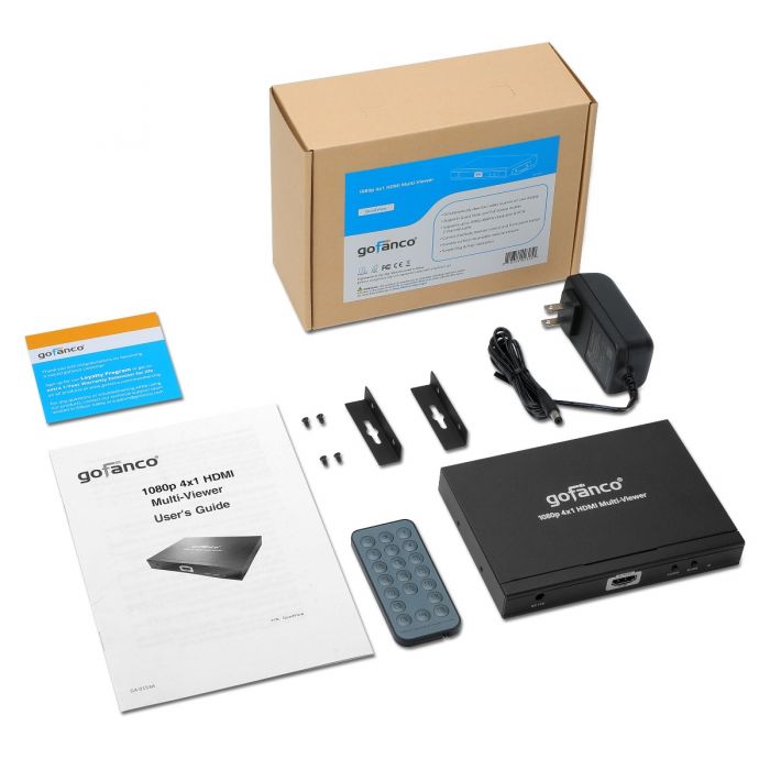 1080p 4x1 HDMI Multi-Viewer (QuadView)