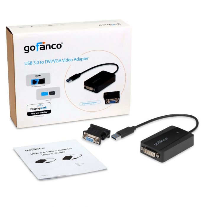 vold Sammensætning Materialisme USB 3.0 to DVI or VGA Video Adapter (External Graphics) | gofanco