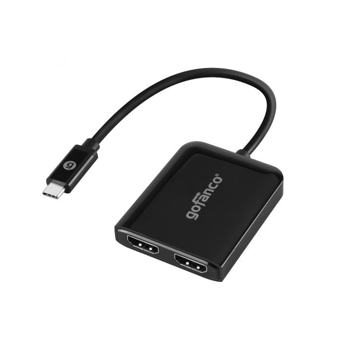 Adaptateur USB-C vers Double HDMI 4k MST, Portable Hub USB C HDMI