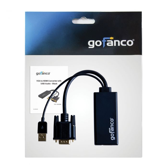 Vga To Hdmi Adapter Converter W Audio 1080p Gofanco