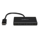 Mini DisplayPort to 4-port DisplayPort 1.2 MST splitter hub gofanco