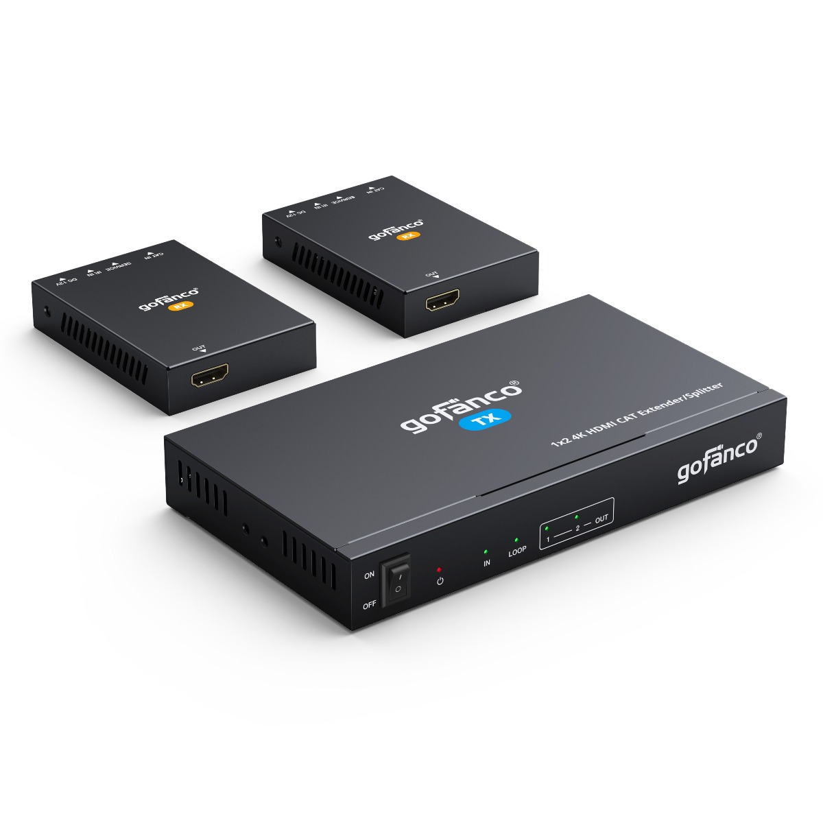 1x2 HDMI 2.0 CAT Extender/Splitter – 70m (HD20Ext-2P)